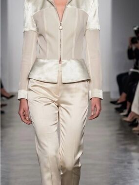 Ivoire de Laurence sheer Jacket